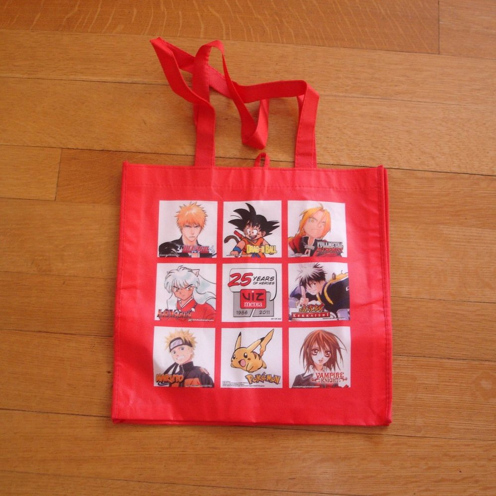 2/$12: VIZ MEDIA 25 YEARS OF HEROES Plastic Bag